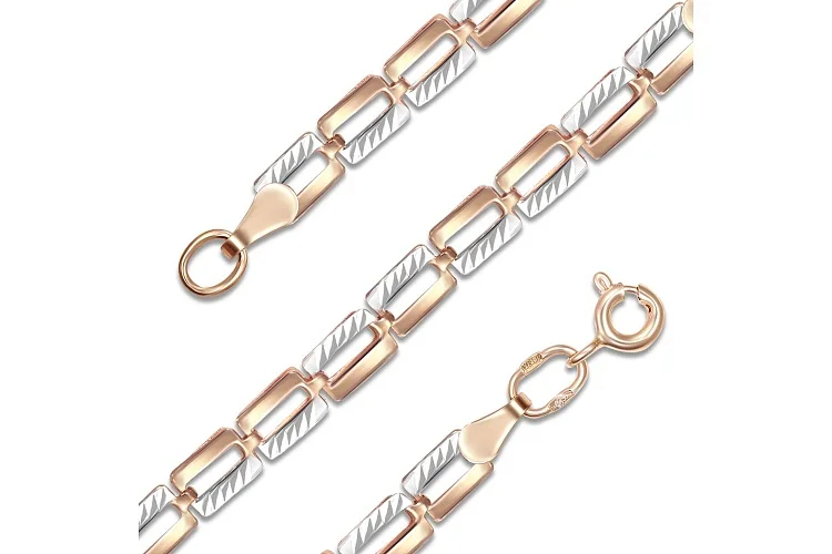 Браслет из красного золота без вставок