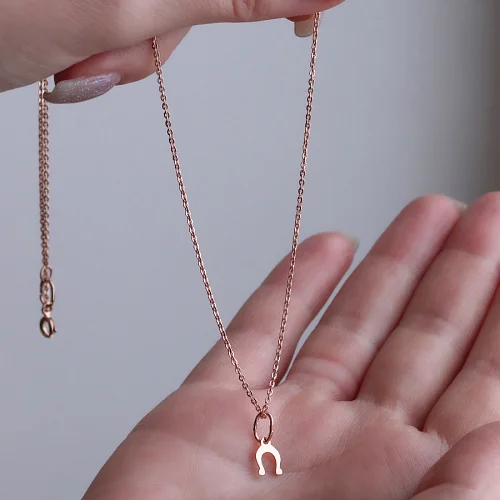 Подвеска из красного золота без вставок