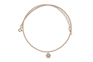 Колье Цветок из красного золота с бриллиантом