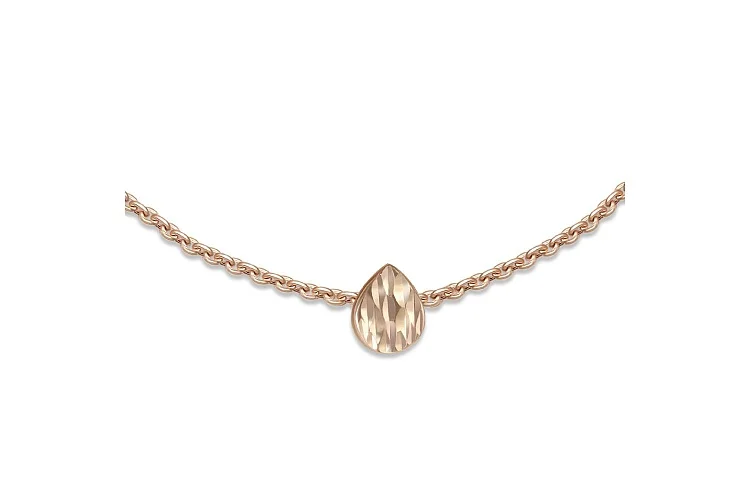 Колье Капля из красного золота без вставок