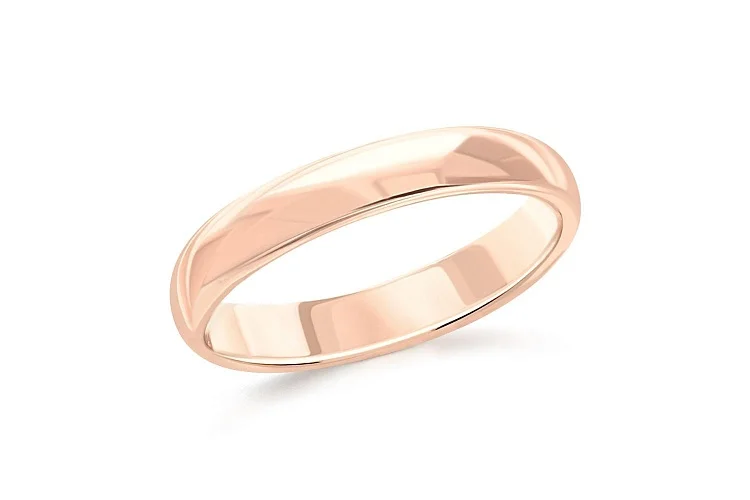 Обручальное кольцо из красного золота без вставок