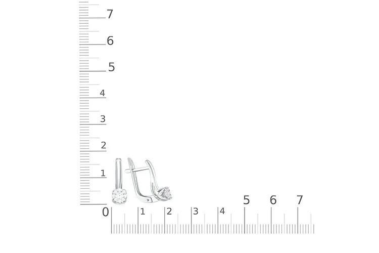 Серьги Малинки из белого золота с 18 бриллиантами