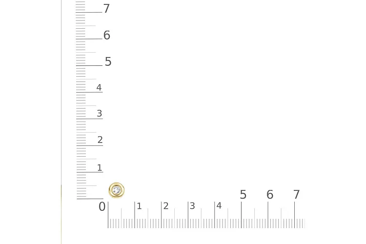 Подвеска из жёлтого золота с муассанитом