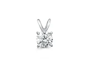 Подвеска из белого золота с кристаллом swarovski