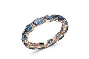 Кольцо Дорожка из красного золота с 12 топазами лондон