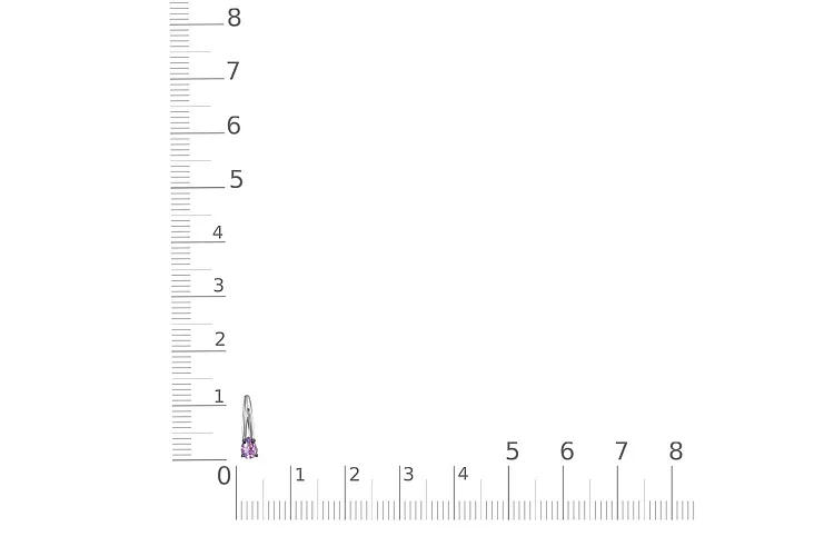 Подвеска из белого золота с аметистом