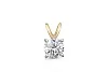 Подвеска из жёлтого золота с кристаллом swarovski