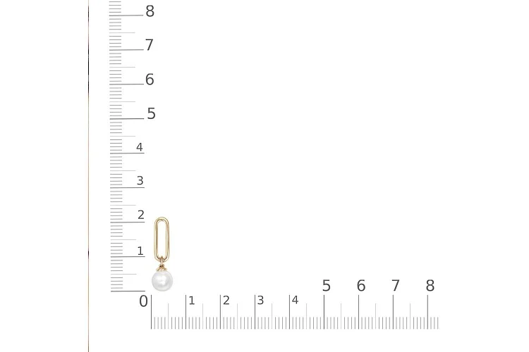 Подвеска из жёлтого золота с жемчугом