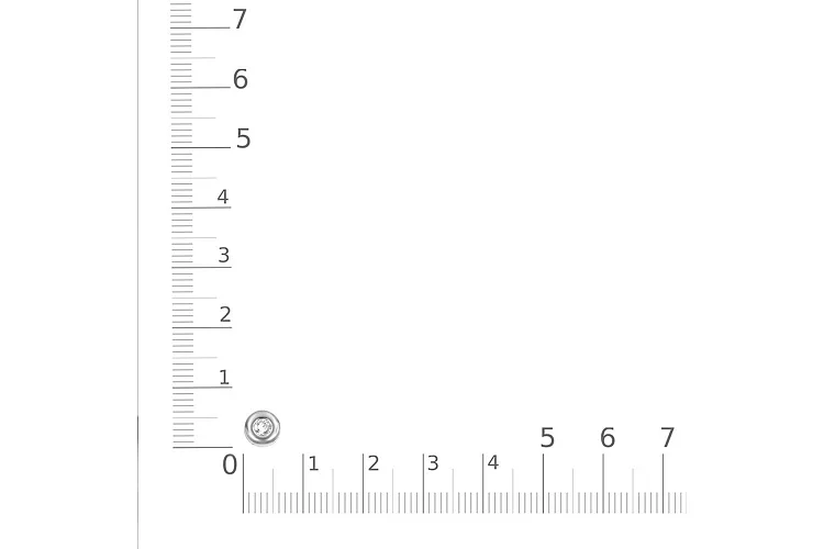 Подвеска Круг из белого золота с бриллиантом