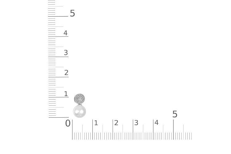 Подвеска из белого золота с жемчугом и 31 бриллиантами