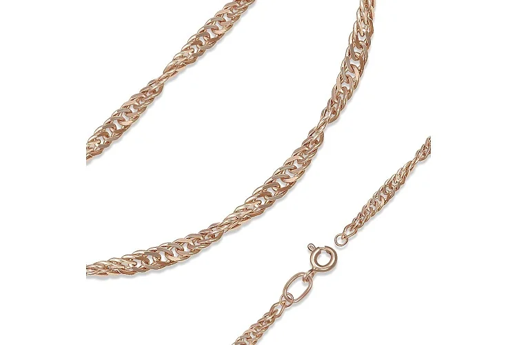 Браслет из красного золота без вставок