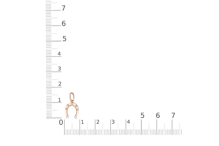 Подвеска из красного золота без вставок
