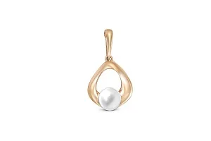 Подвеска из красного золота с жемчугом