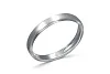 Обручальное кольцо из белого золота без вставок