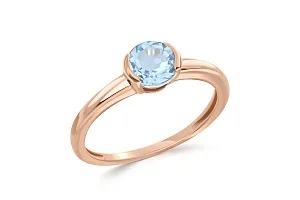 Кольцо из красного золота с топазом sky