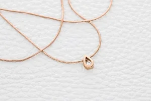 Колье Капля из красного золота с фианитом