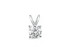 Подвеска из белого золота с кристаллом swarovski