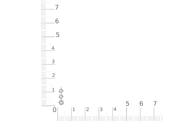 Колье из белого золота с 3 бриллиантами