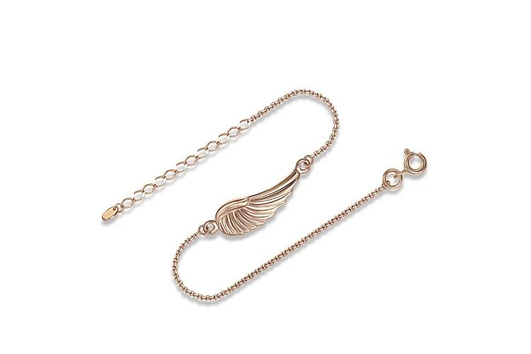 Браслет Крыло из красного золота без вставок