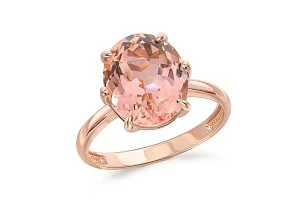 Кольцо из красного золота с ситаллом