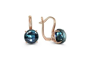 Серьги из красного золота с 2 наноситалами