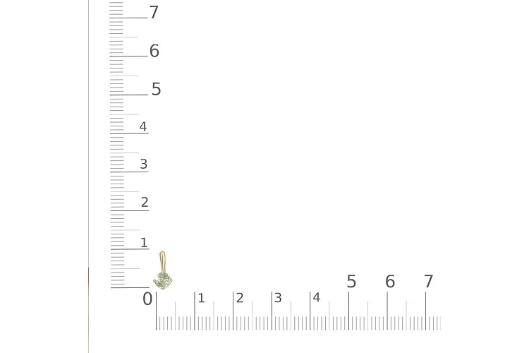 Подвеска из жёлтого золота с аметистом