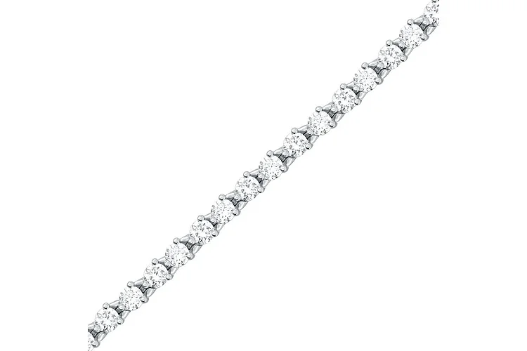 Браслет Дорожка из белого золота с 38 муассанитами