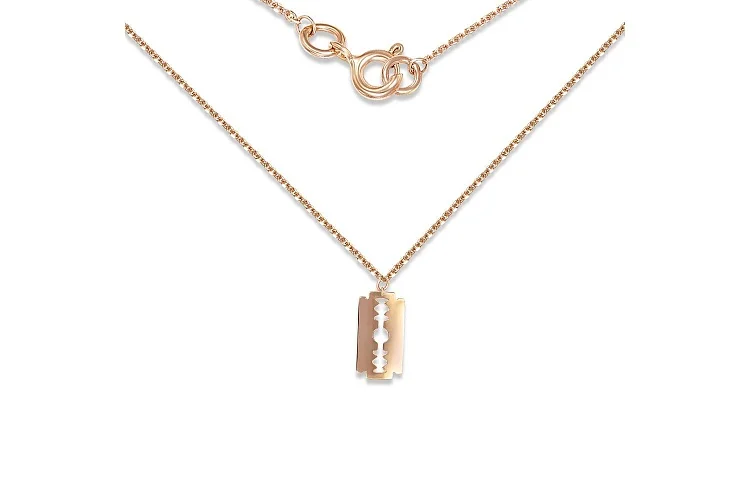 Колье Лезвие из красного золота без вставок