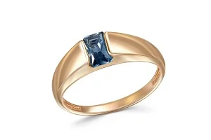 Кольцо из красного золота с топазом лондон