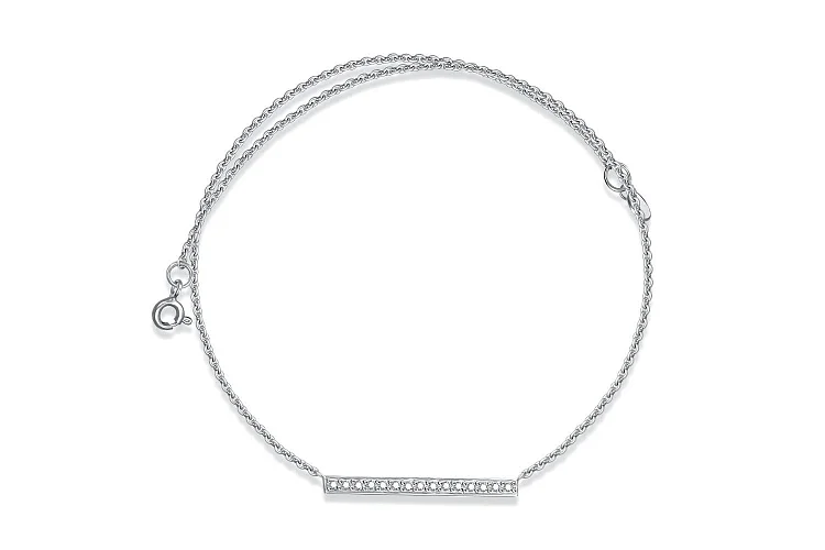 Колье из белого золота с 15 бриллиантами