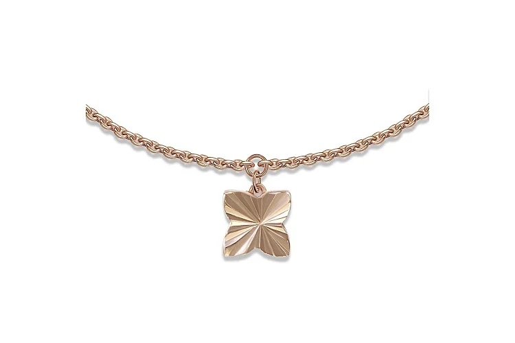 Колье Клевер из красного золота без вставок