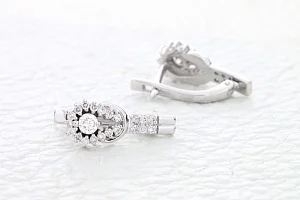 Серьги из белого золота с 44 бриллиантами