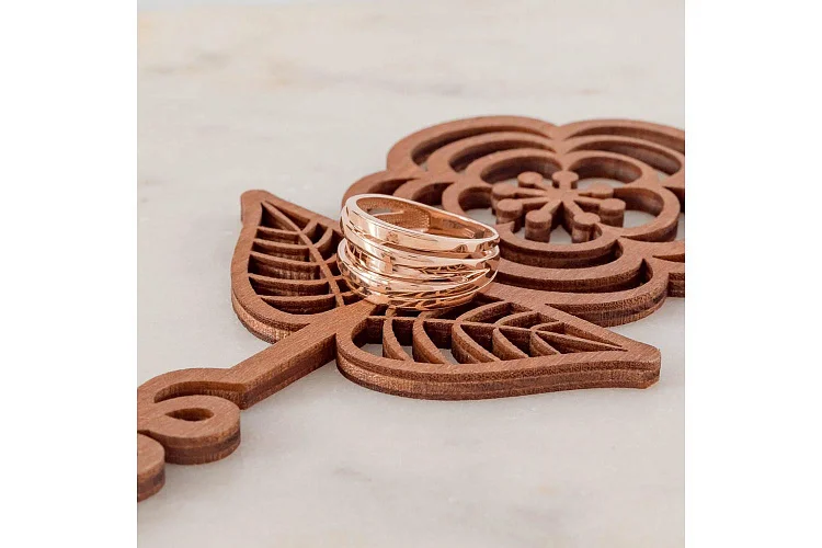 Кольцо из красного золота без вставок