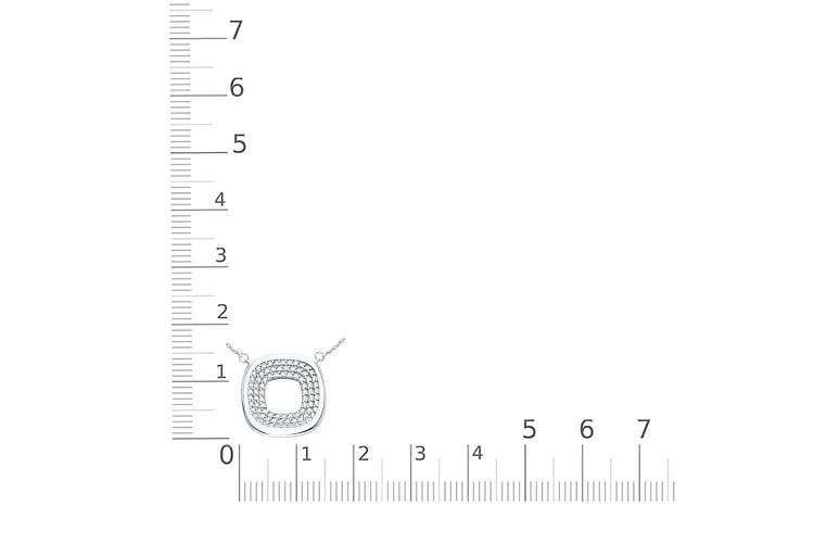 Колье из белого золота с 84 муассанитами