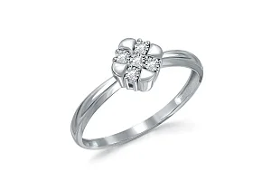 Кольцо из белого золота с 5 бриллиантами