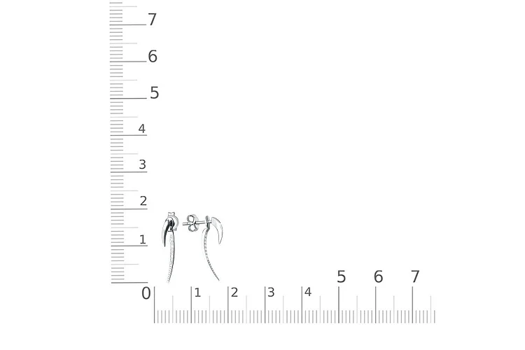 Серьги-пусеты из белого золота с 16 бриллиантами