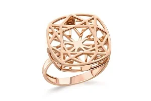 Кольцо из красного золота без вставок