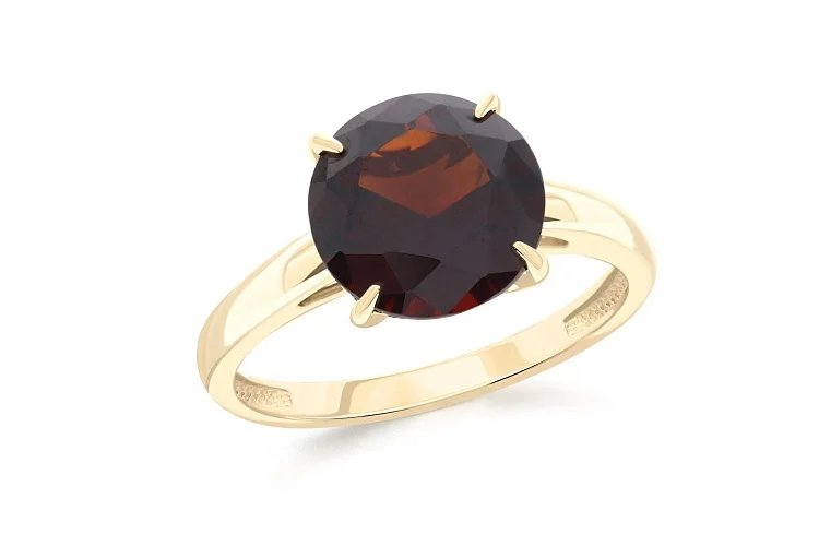 Кольцо из жёлтого золота с кварцем