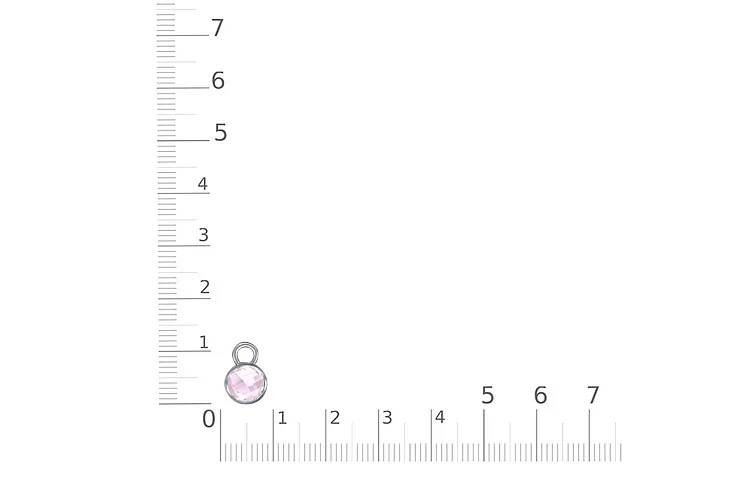 Подвеска серёг-трансформеров из белого золота с кварцем