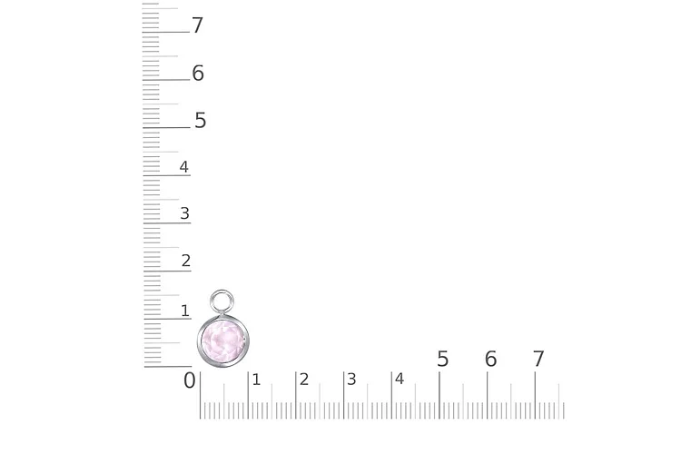 Подвеска серёг-трансформеров из белого золота с кварцем