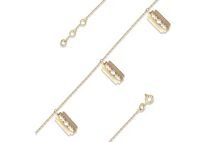 Браслет Лезвие из жёлтого золота без вставок