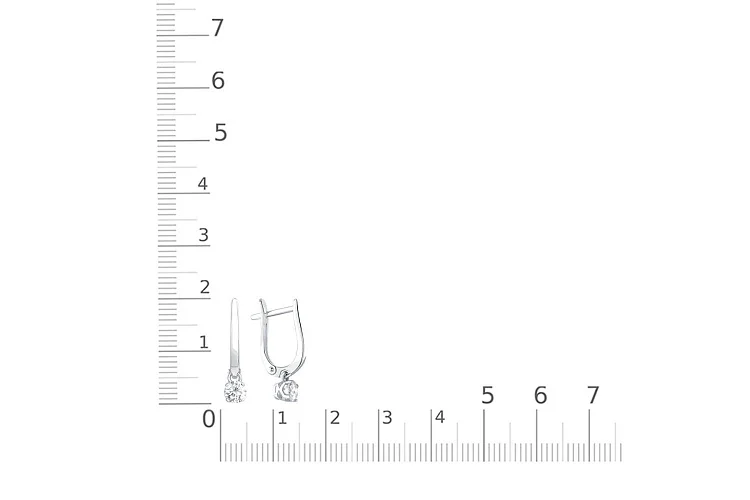 Серьги из белого золота с 2 муассанитами