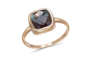Кольцо из красного золота с александритом