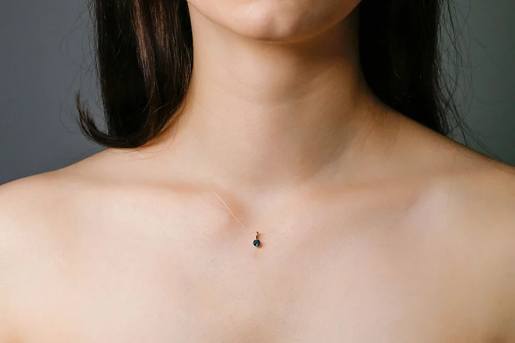 Подвеска из красного золота с топазом лондон