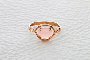 Кольцо из красного золота с агатом