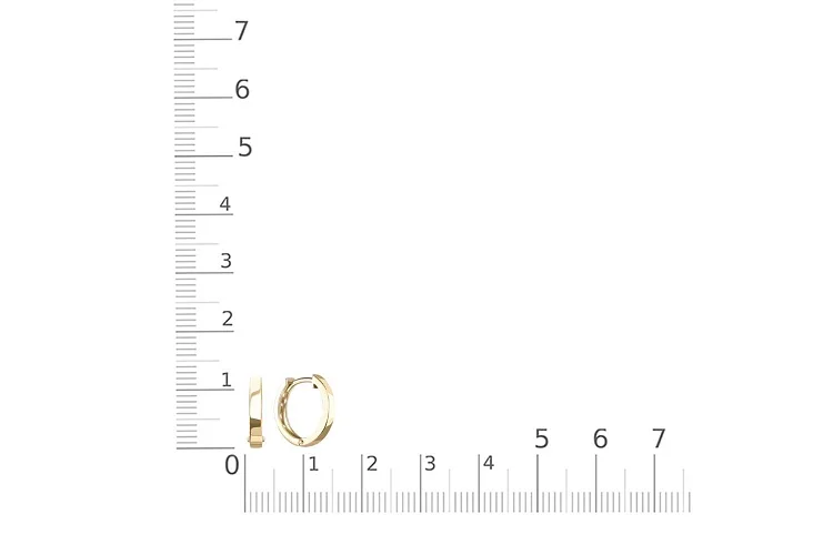 Основа серёг-трансформеров из жёлтого золота без вставок