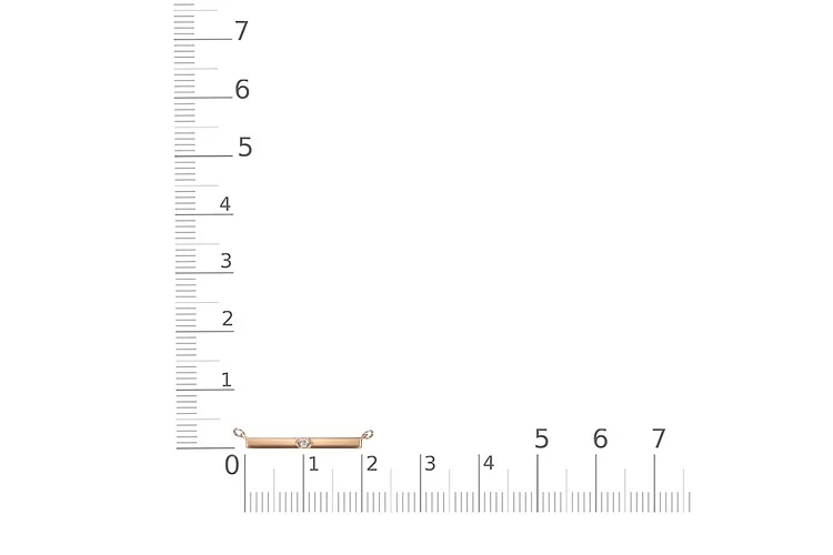 Колье из красного золота с фианитом