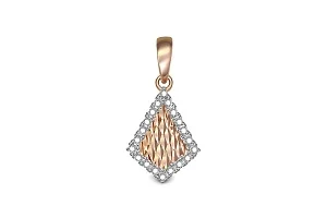 Подвеска из красного золота с 20 фианитами