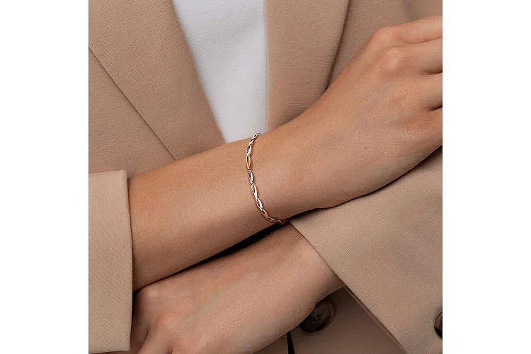 Браслет из красного золота без вставок