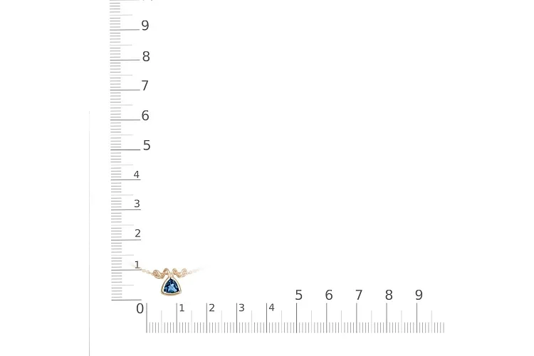 Колье из красного золота с топазом лондон